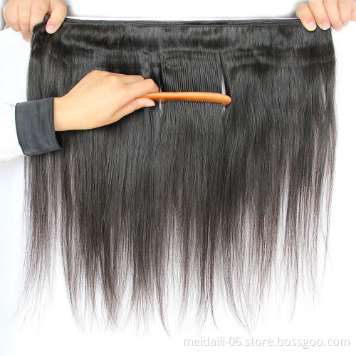 360 Closure Remy Hair Human Cuticle Aligned Bundles Brazilian Mink 100 Profession Black Light Body Dark